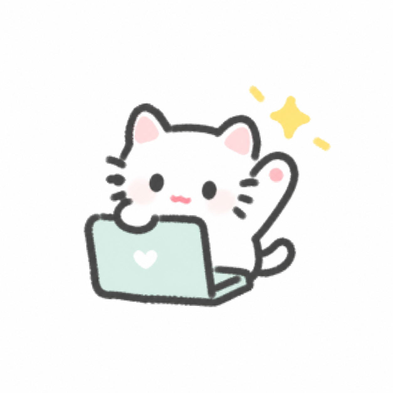 使用电脑挥手的小猫 AI 助手